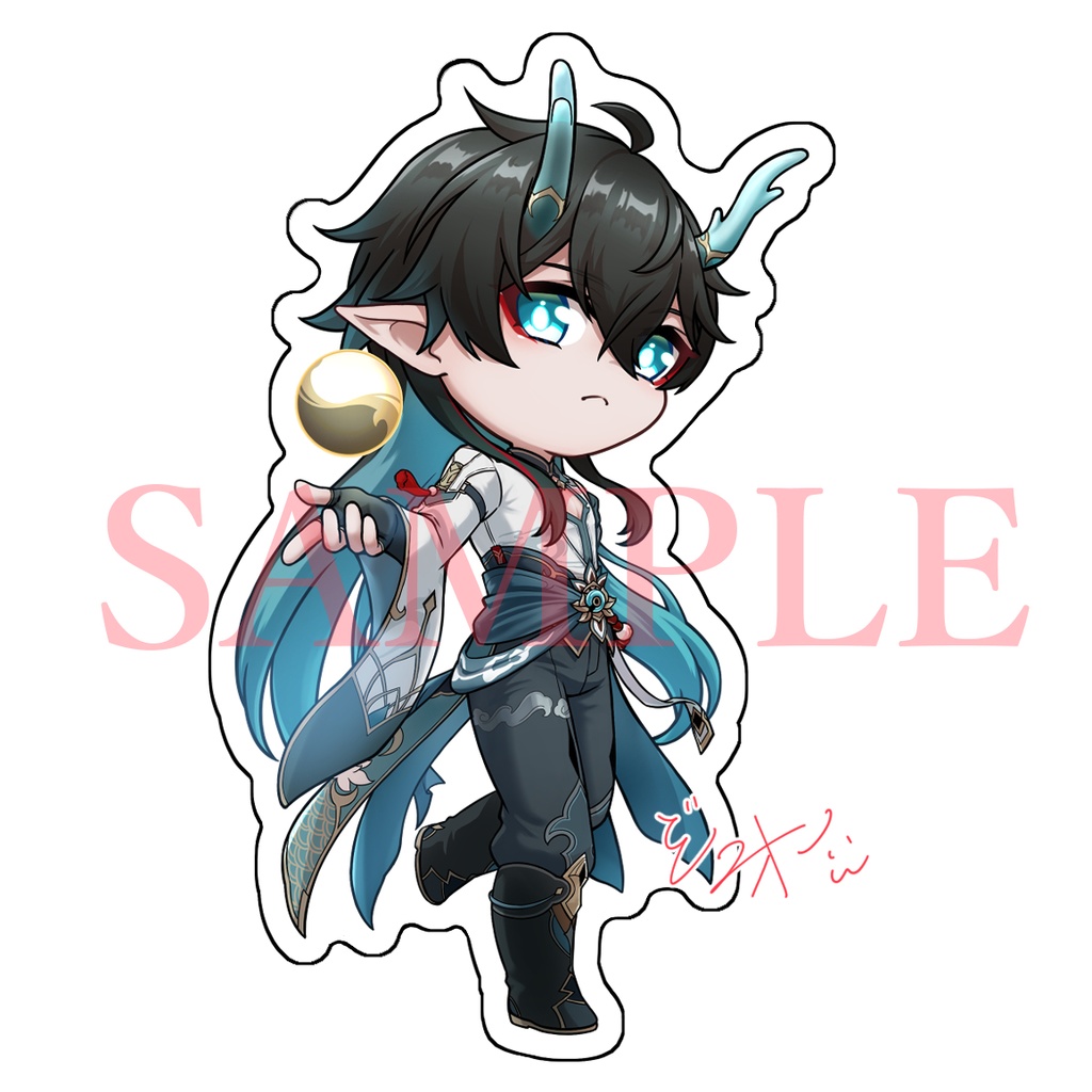 ダイカットシール 穹(虚数)・三月なのか(虚数)・丹恒(飲月)