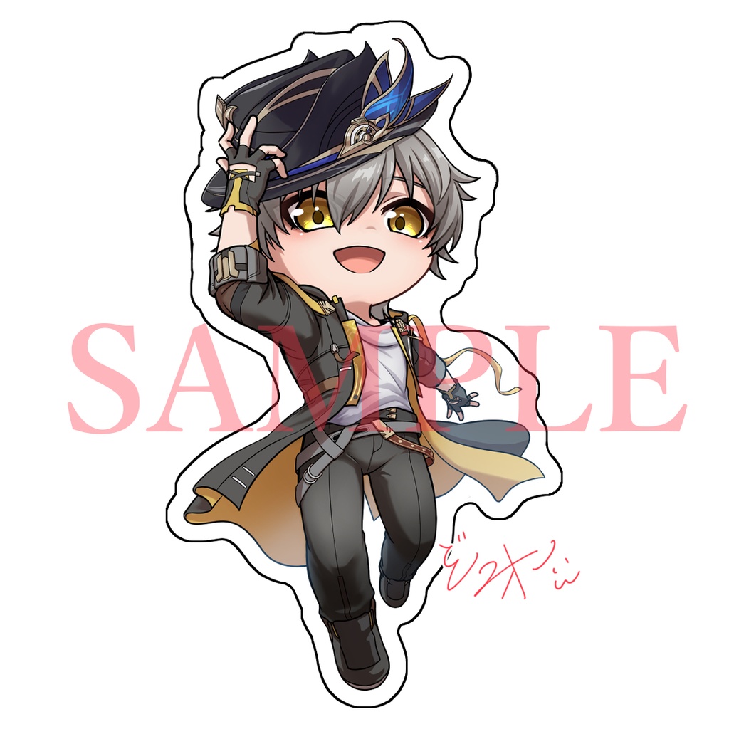 ダイカットシール 穹(虚数)・三月なのか(虚数)・丹恒(飲月)