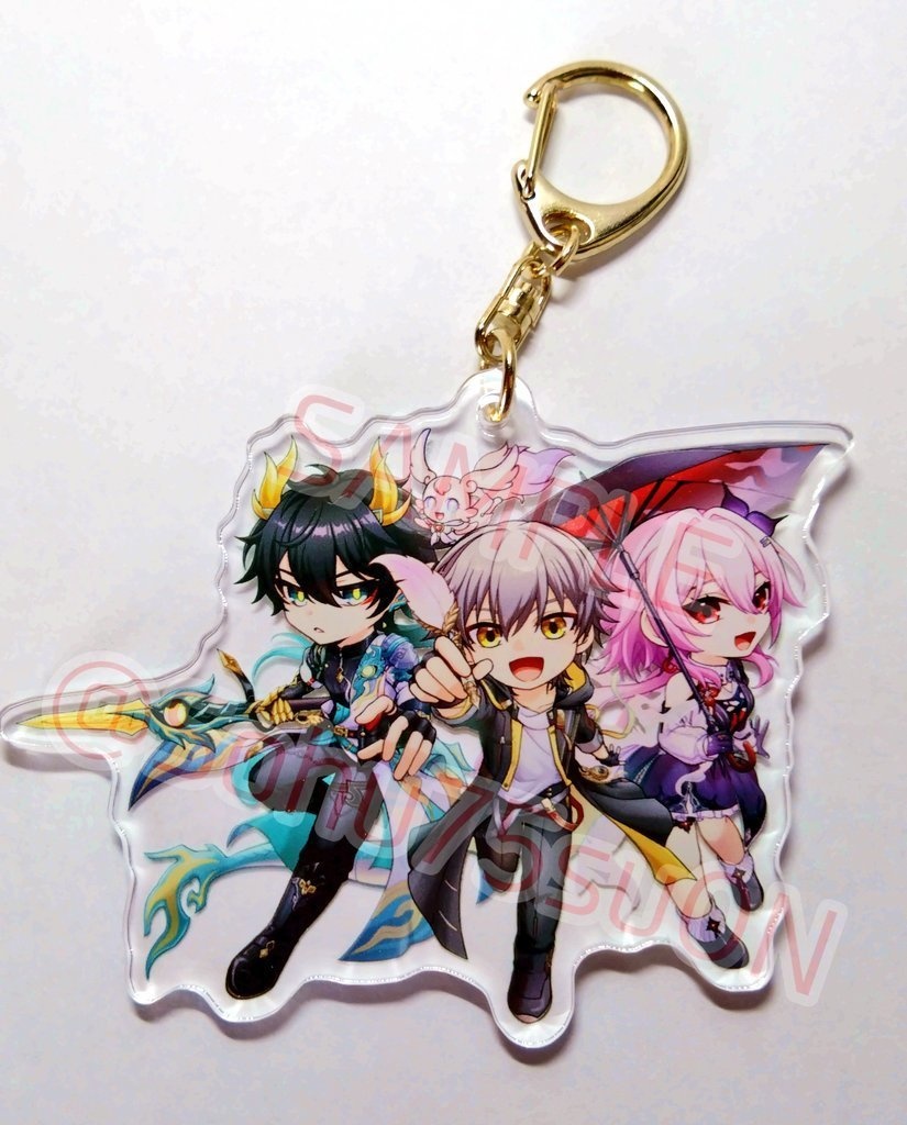 列車3人組アクリルキーホルダー(黄金裔Ver)