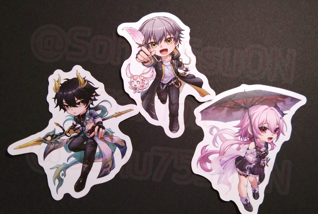 ダイカットシール 列車3人組(黄金裔Ver)