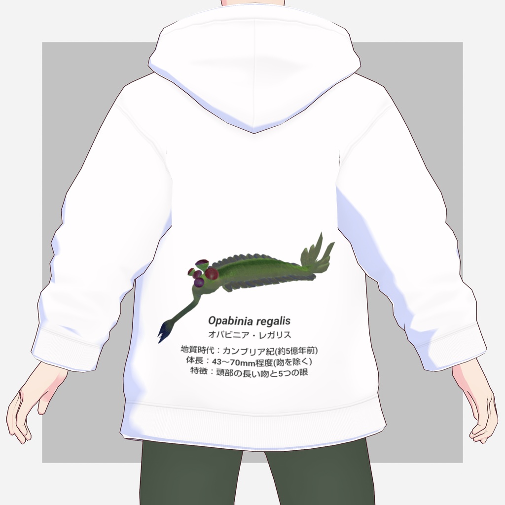 【無料】オパビニアパーカー【VRoid】