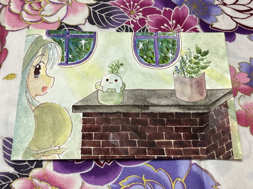 フレームレス作品『木漏れ日の揺れる薬草店』