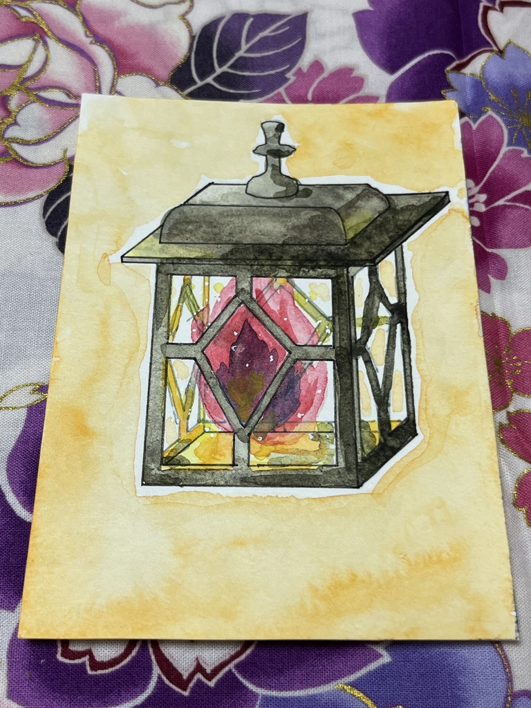 フレームレス作品『歴史を見守るカンテラ』