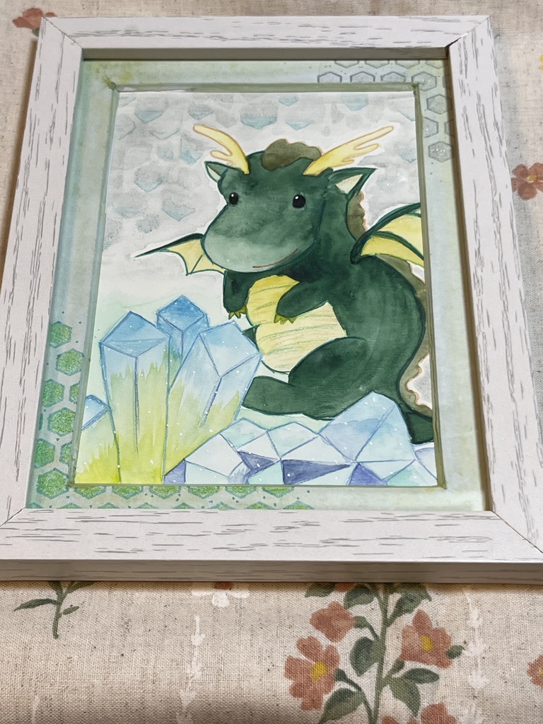 額装作品『ひみつのばしょ』