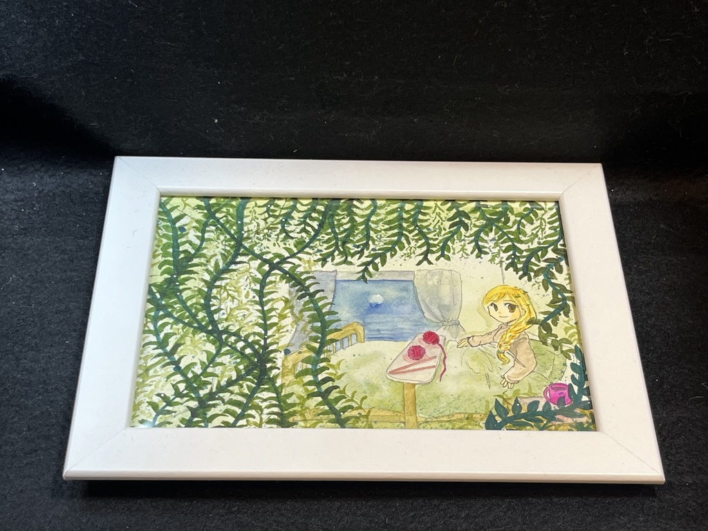 うみ。額装原画『隠された患者』