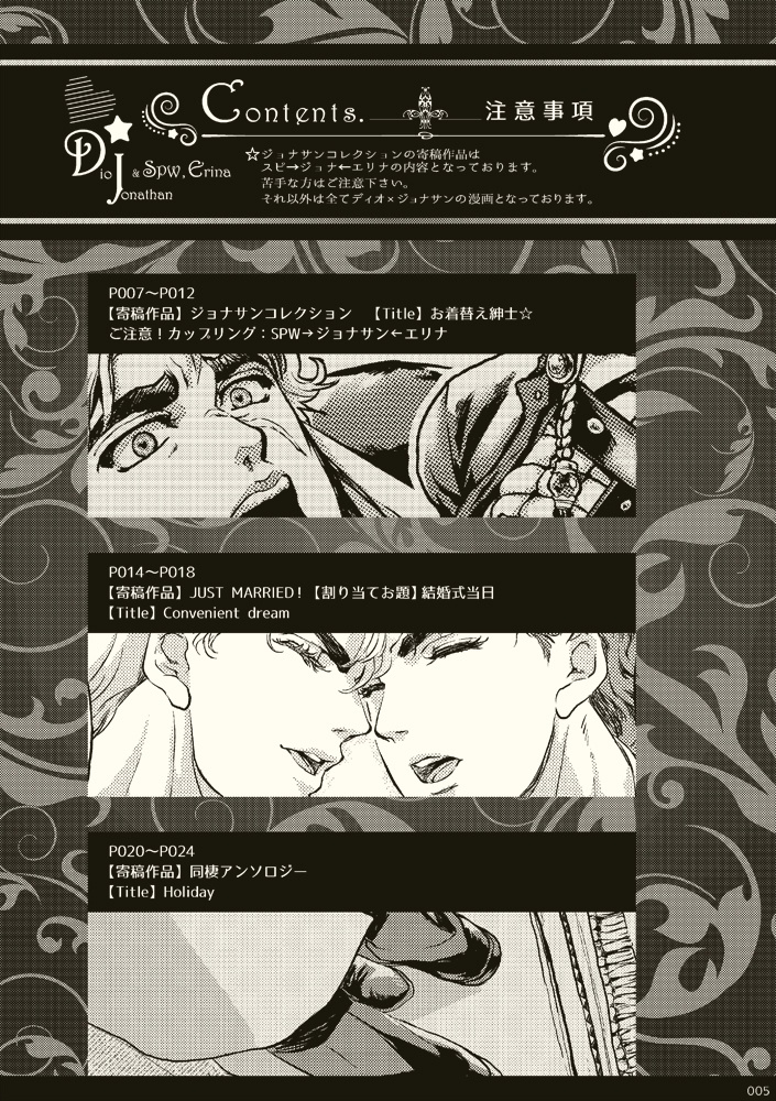 【Rebirth】つなぢる個人ディオジョナ中心再録本