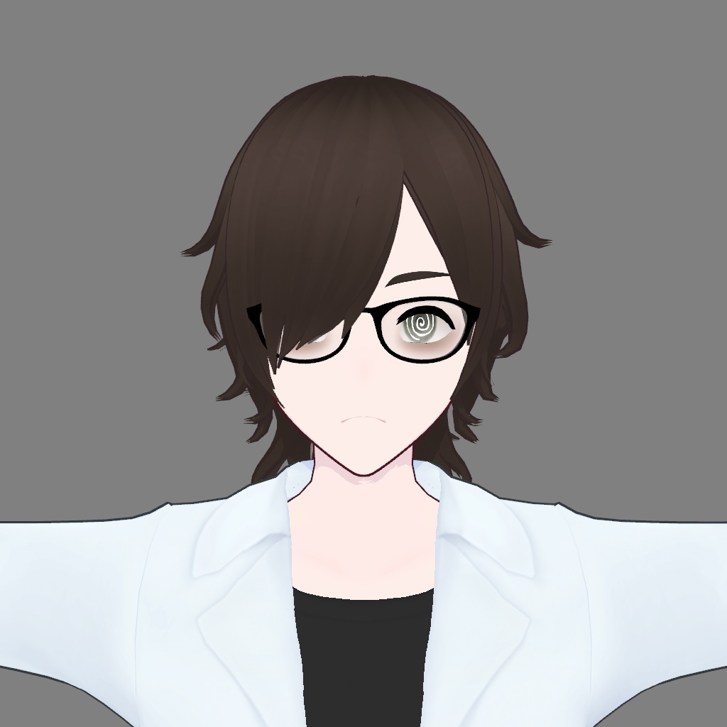 【VRoid/VRM】 Mad Scientist Character