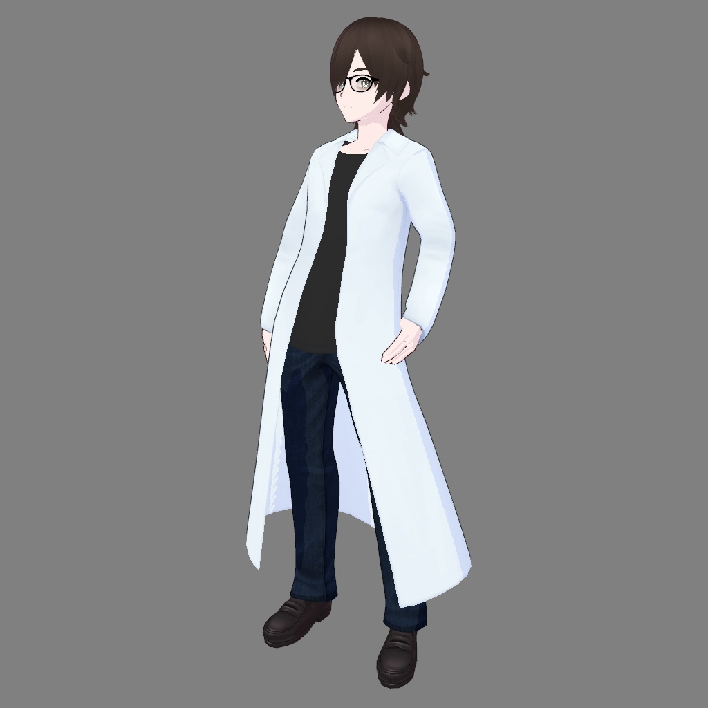 【VRoid/VRM】 Mad Scientist Character
