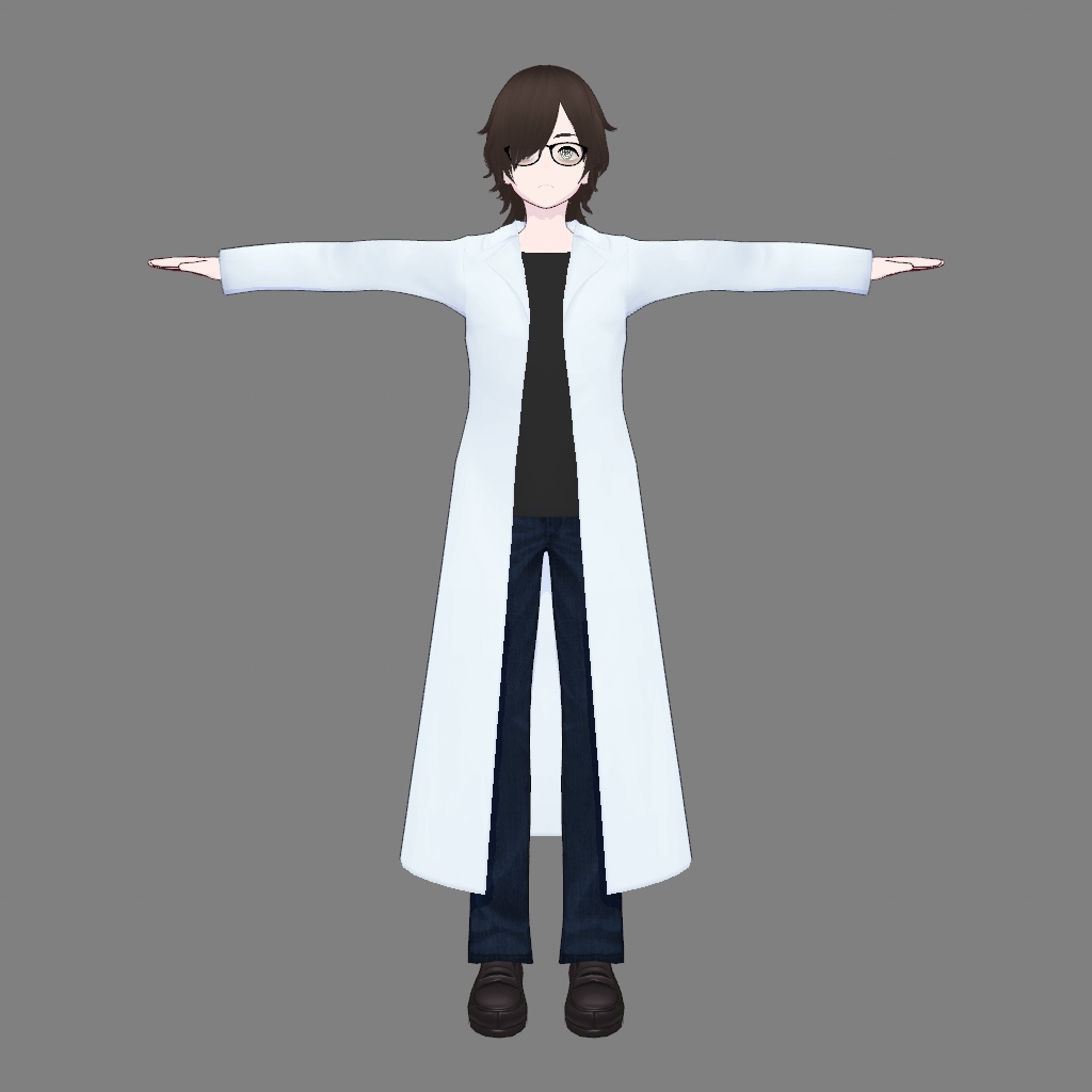 【VRoid/VRM】 Mad Scientist Character