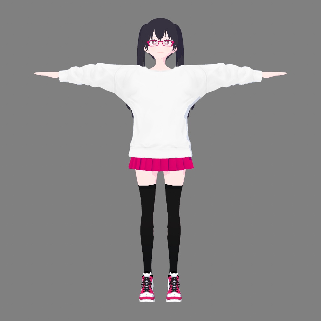 【VRoid/VRM】 Genki Girl Character