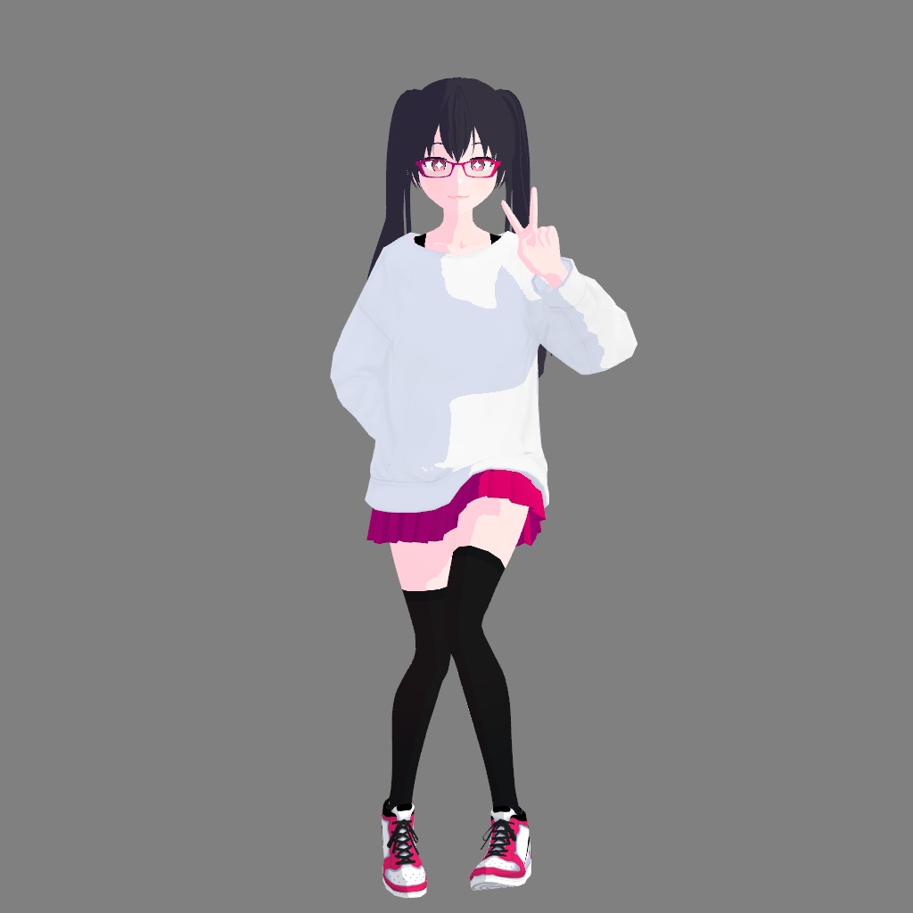 【VRoid/VRM】 Genki Girl Character