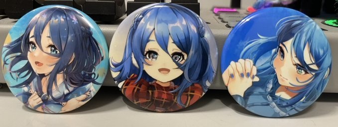 【みやの すぅ】缶バッジ ランダム3個【当たりサイン入り】