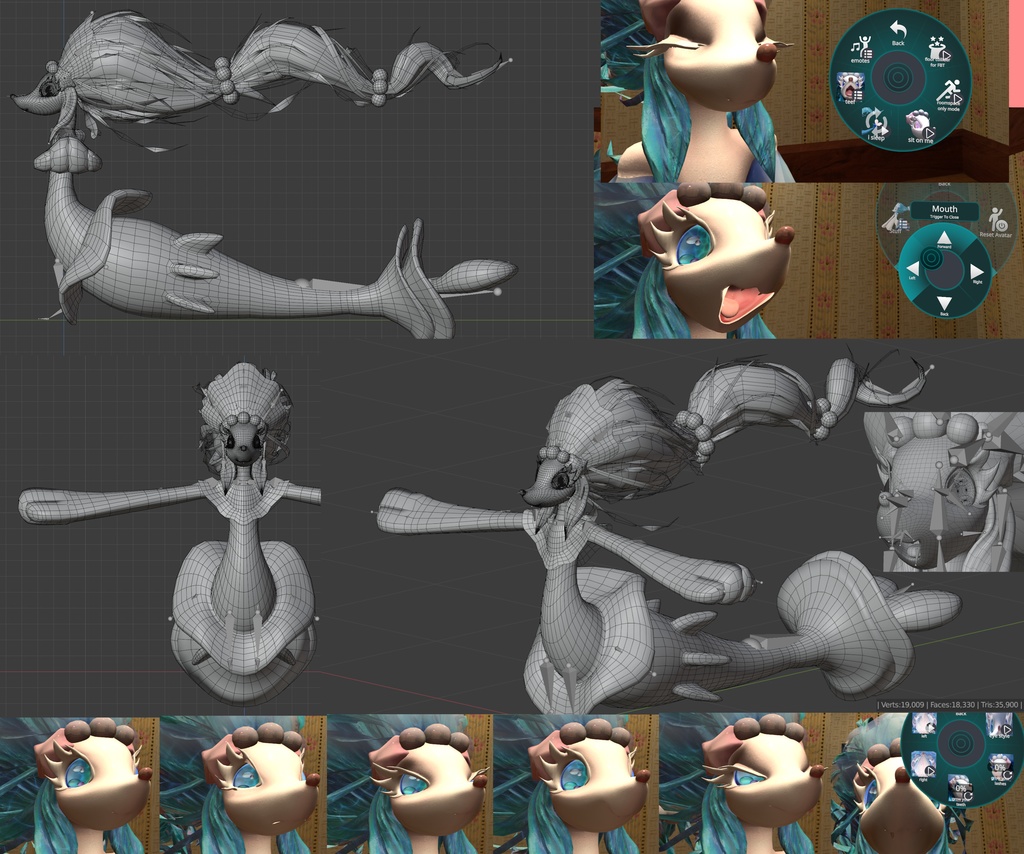 Primarina Pokémon VRChat avatar