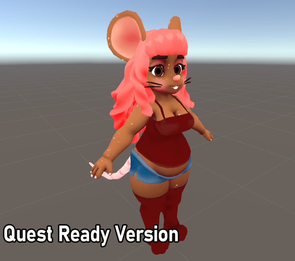 VRChatのアバター「ペネロペ・マウス」。