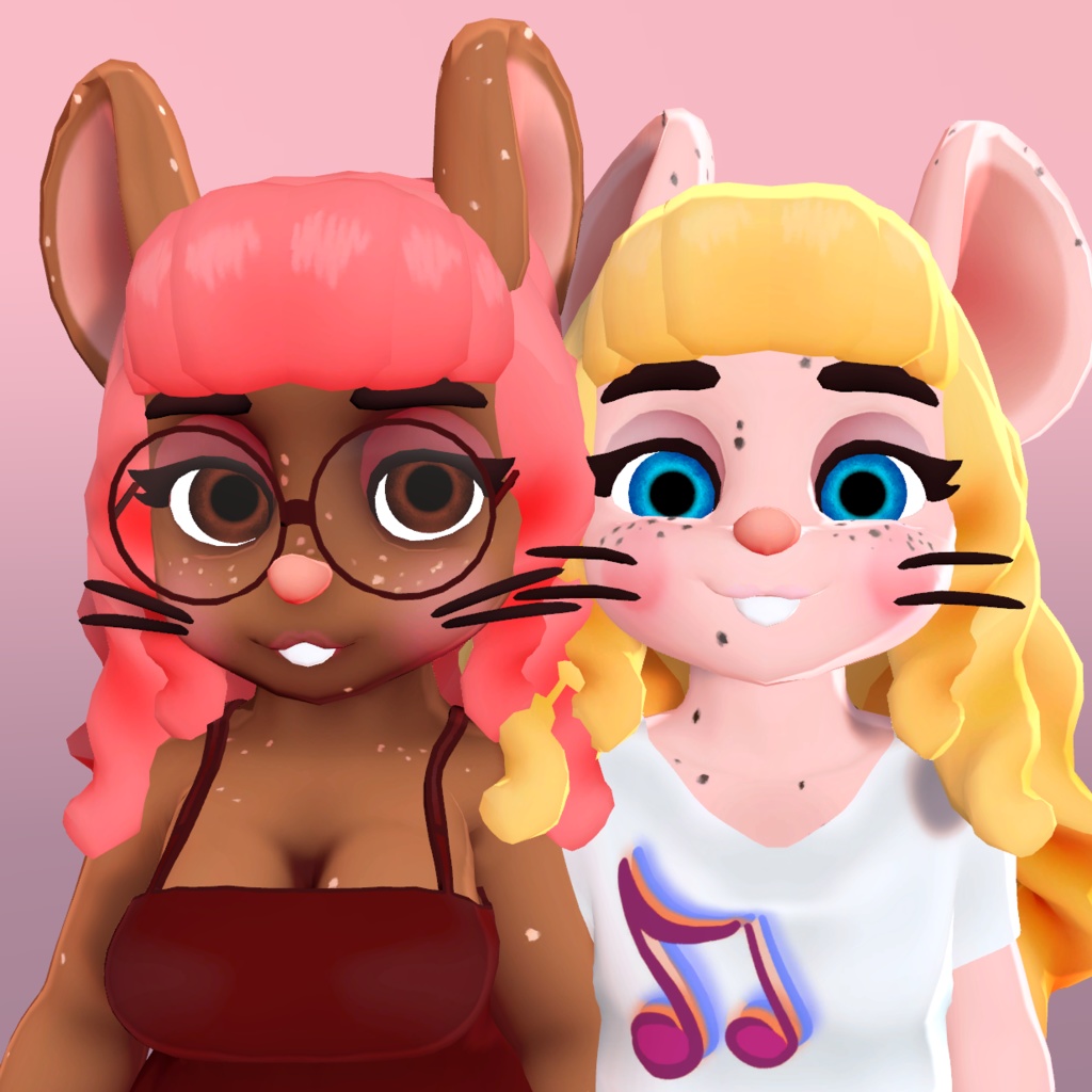 VRChatのアバター「ペネロペ・マウス」。