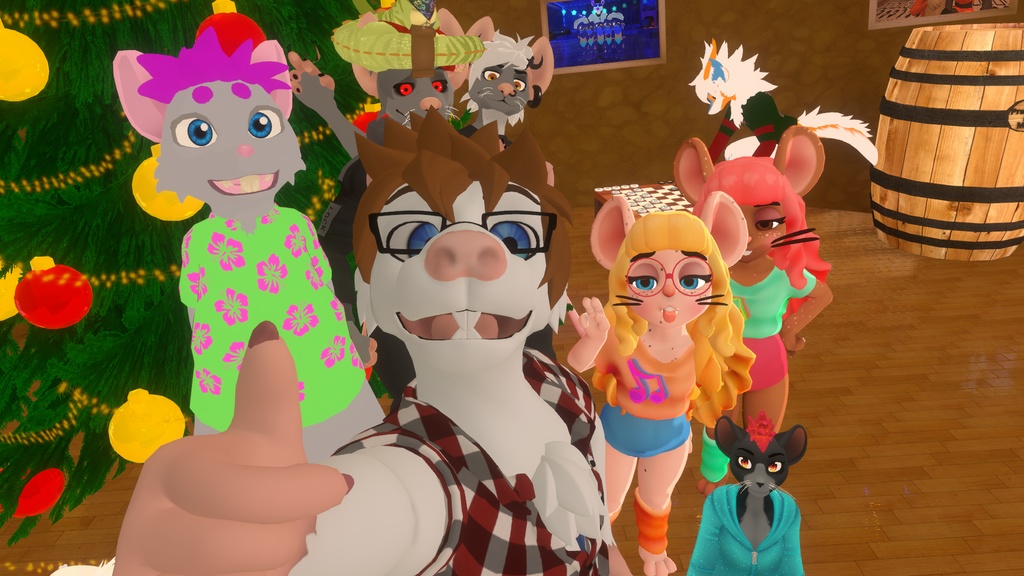 VRChatのアバター「ペネロペ・マウス」。