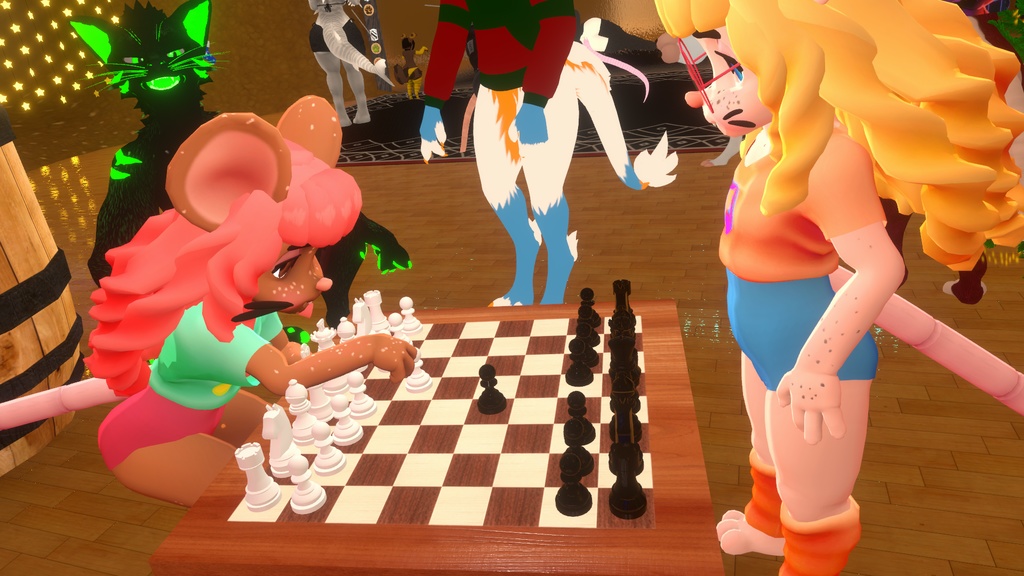 VRChatのアバター「ペネロペ・マウス」。