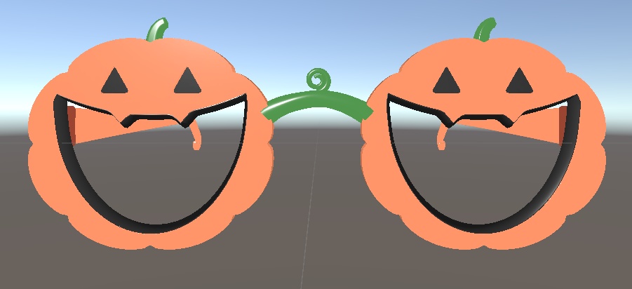 -0megata- Jack-o-lantern Glass