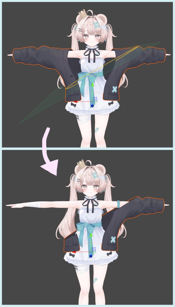 【無料】メッシュを真っ直ぐカット『Poko Mesh Cutter』