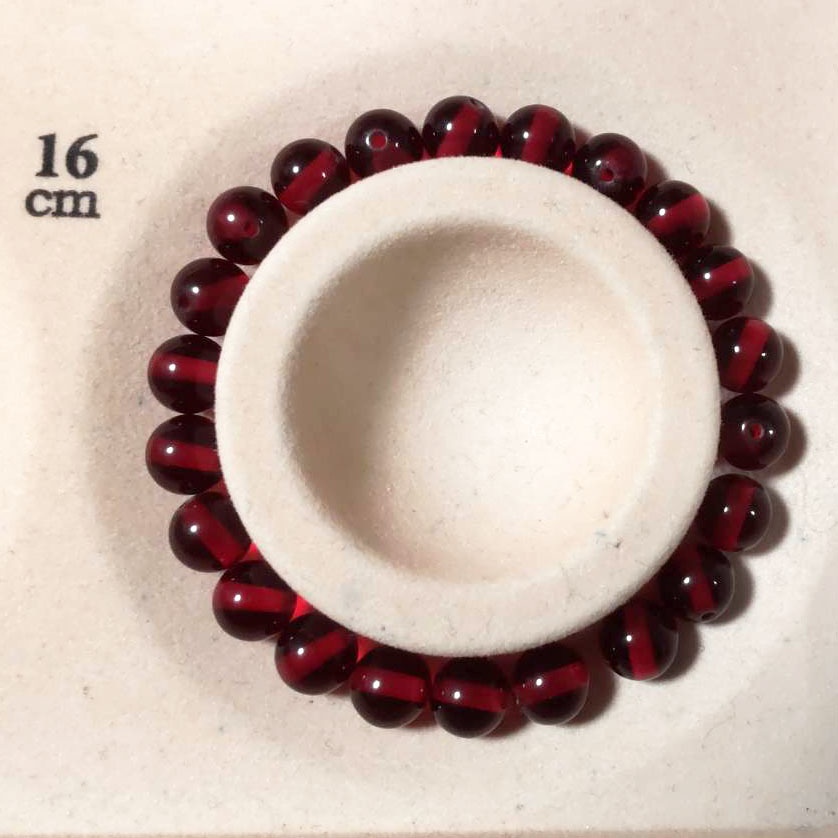 プレスドアンバーブレスレット