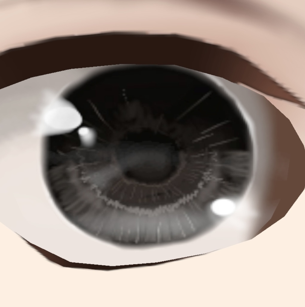 Vroid用 瞳テクスチャ 黒い瞳 青い瞳 リアル系