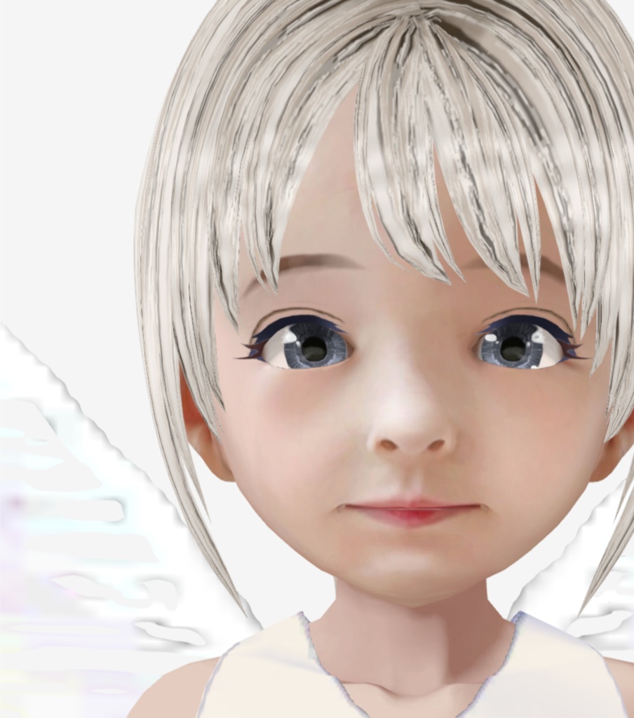 vroid用 適度なリアル感の妖精のドール 素体 各種カスタムアイテム テクスチャ