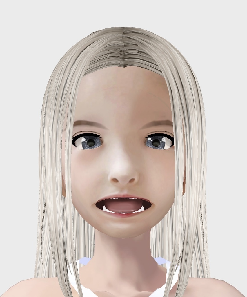 vroid用 適度なリアル感の着せ替えドール 素体 各種カスタムアイテム テクスチャ