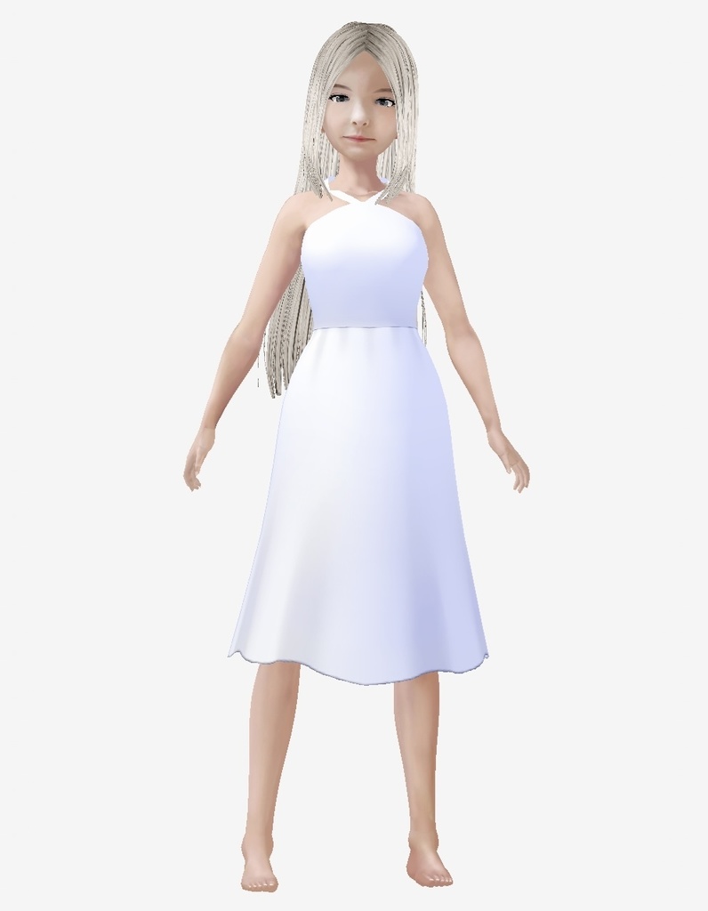 vroid用 適度なリアル感の着せ替えドール 素体 各種カスタムアイテム テクスチャ