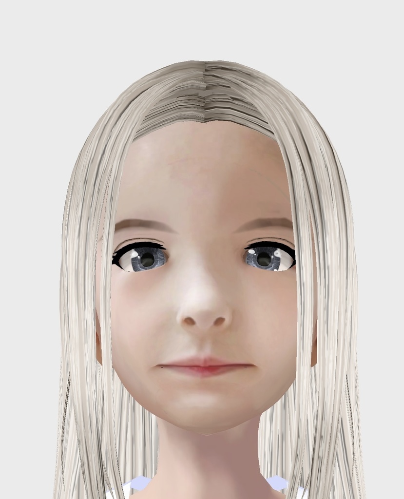 vroid用 適度なリアル感の着せ替えドール 素体 各種カスタムアイテム テクスチャ