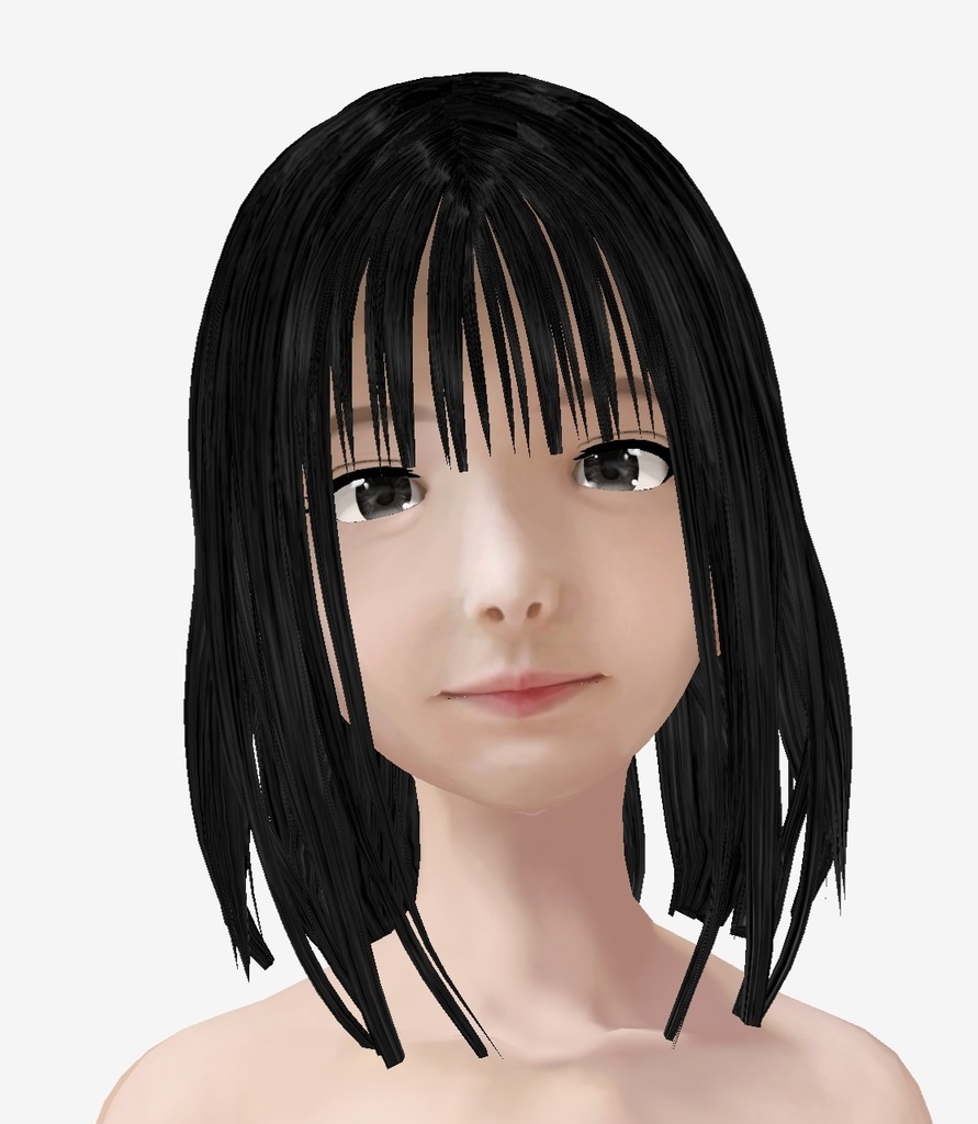 適度なリアル感の着せ替えドール 素体 顔・体・髪型セット 各種カスタムアイテム テクスチャ