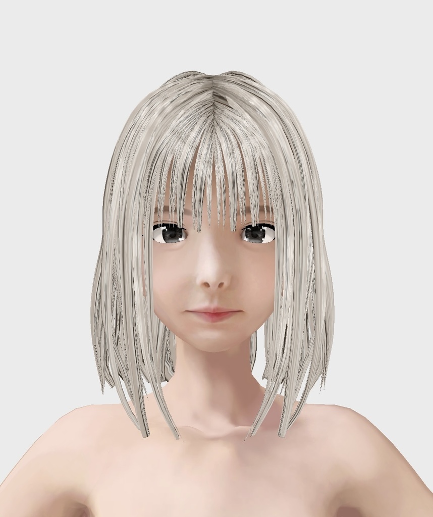 適度なリアル感の着せ替えドール 素体 顔・体・髪型セット 各種カスタムアイテム テクスチャ