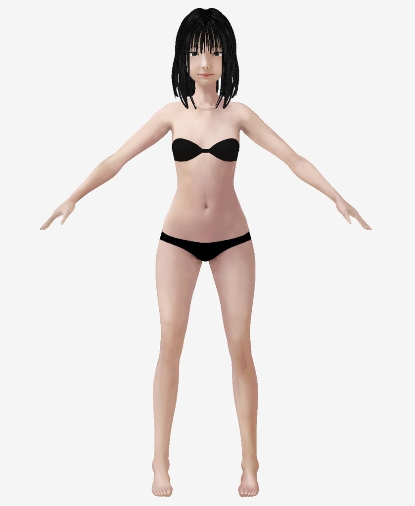 適度なリアル感の着せ替えドール 素体 顔・体・髪型セット 各種カスタムアイテム テクスチャ