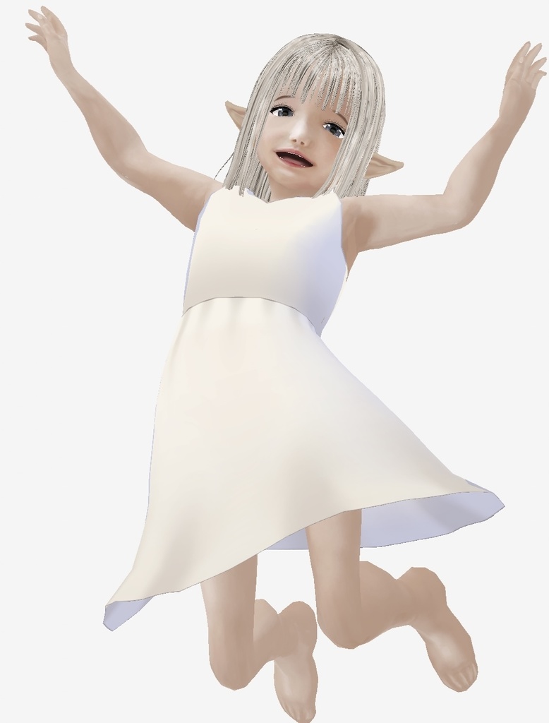 適度なリアル感の着せ替えドール エルフバージョン 素体 顔・体・髪型セット 各種カスタムアイテム テクスチャ