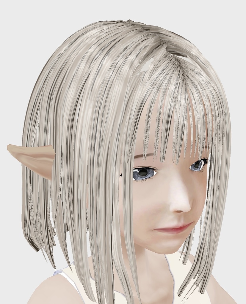 適度なリアル感の着せ替えドール エルフバージョン 素体 顔・体・髪型セット 各種カスタムアイテム テクスチャ