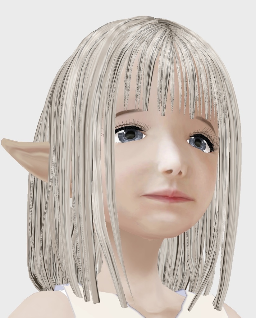 適度なリアル感の着せ替えドール エルフバージョン 素体 顔・体・髪型セット 各種カスタムアイテム テクスチャ