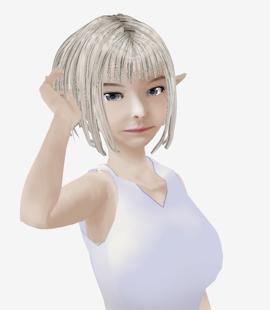 適度なリアル感の着せ替えドール エルフバージョン 素体 顔・体・髪型セット 各種カスタムアイテム テクスチャ 大