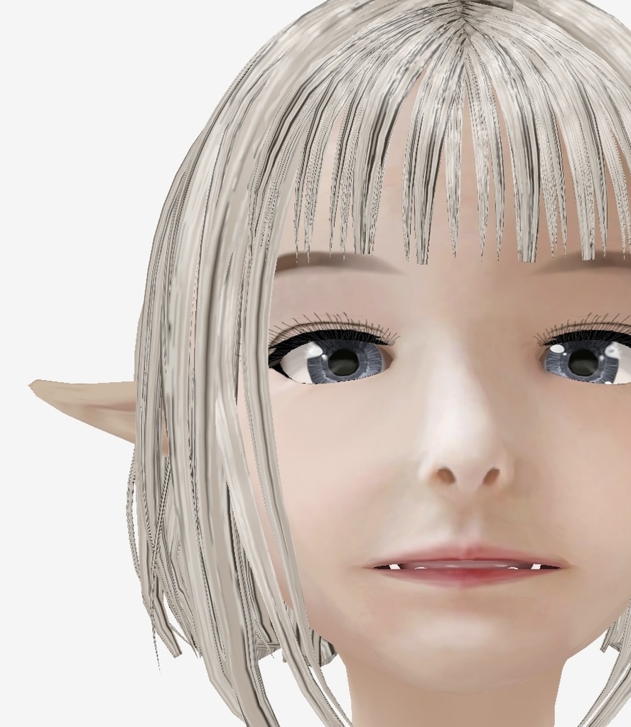 適度なリアル感の着せ替えドール エルフバージョン 素体 顔・体・髪型セット 各種カスタムアイテム テクスチャ 大