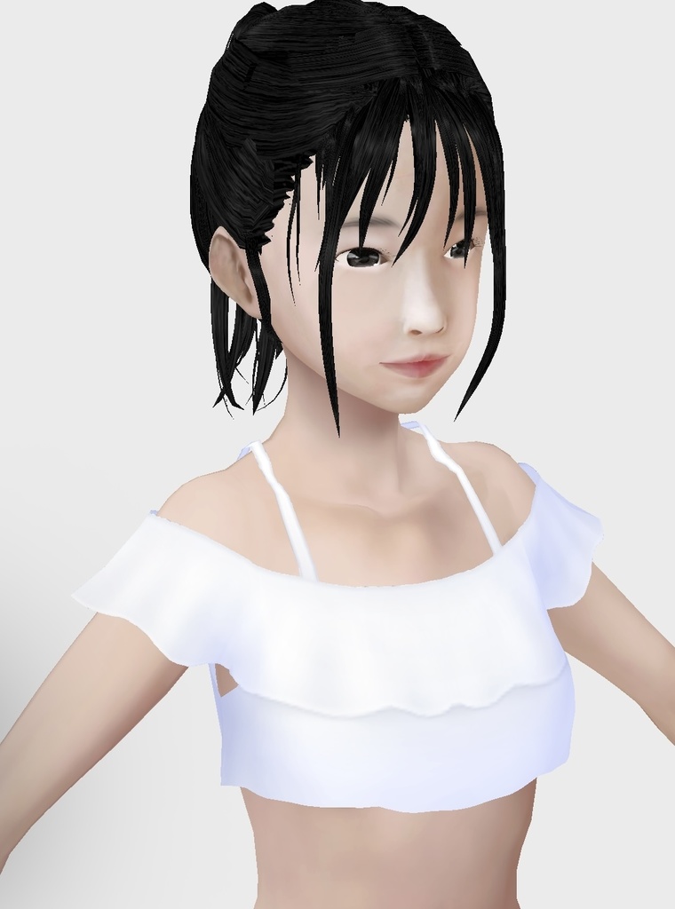 適度なリアル感の着せ替えドール 和風 素体 顔・体・髪型セット 各種カスタムアイテム テクスチャ