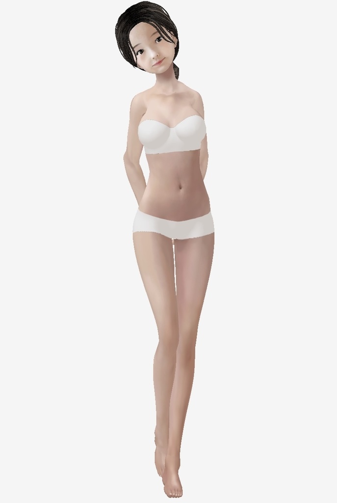 VRoid用 適度なリアル感の着せ替えドール 和風大人 素体 顔・体・髪型セット 各種カスタムアイテム テクスチャ vroidデータ vrmデータ