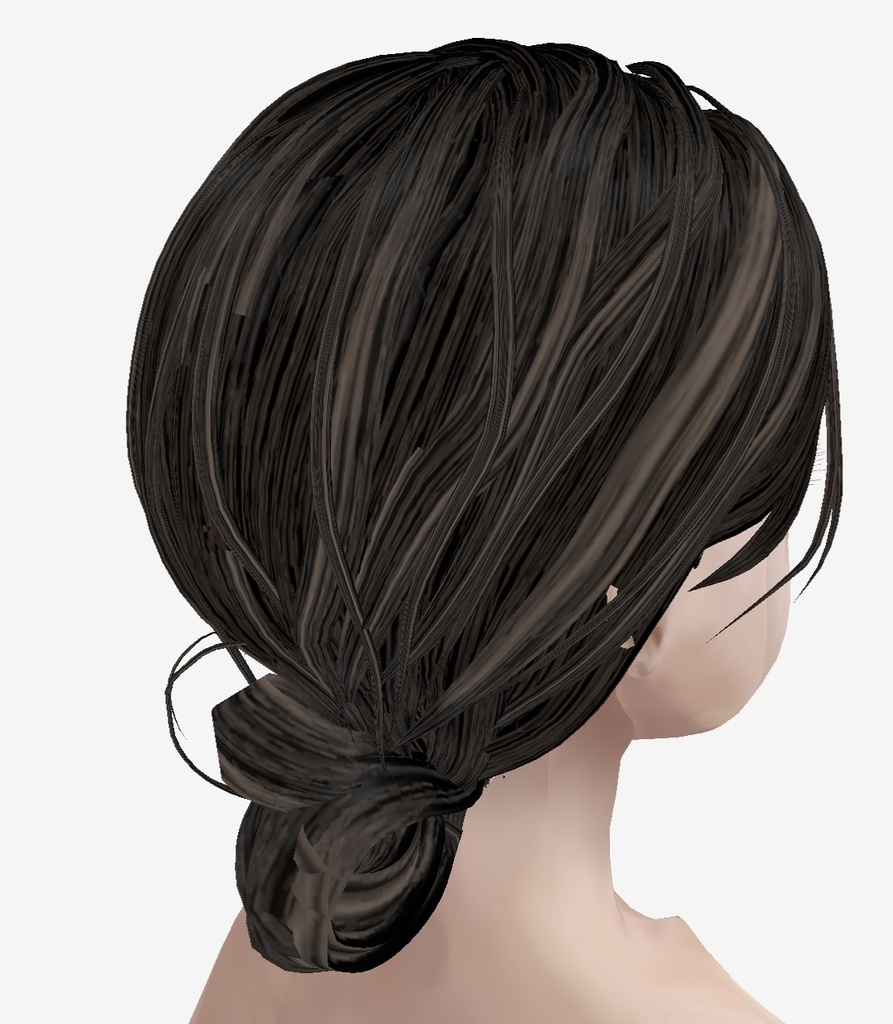 VRoid用 適度なリアル感の着せ替えドール 和風大人 素体 顔・体・髪型セット 各種カスタムアイテム テクスチャ vroidデータ vrmデータ