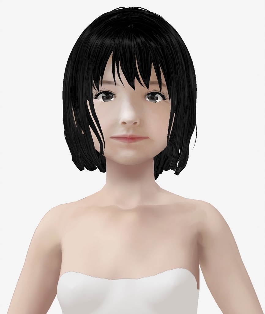 VRoid用　適度なリアル感の着せ替えドール　和風大人　ショートカット　素体　顔・体・髪型セット　各種カスタムアイテム　テクスチャ　vroidデータ　vrmデータ