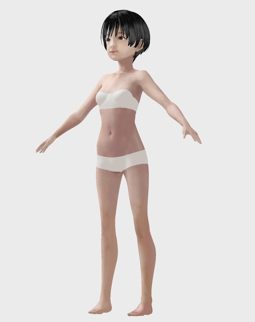 VRoid用 フリー 主張の無い水着 ショーツ 下着