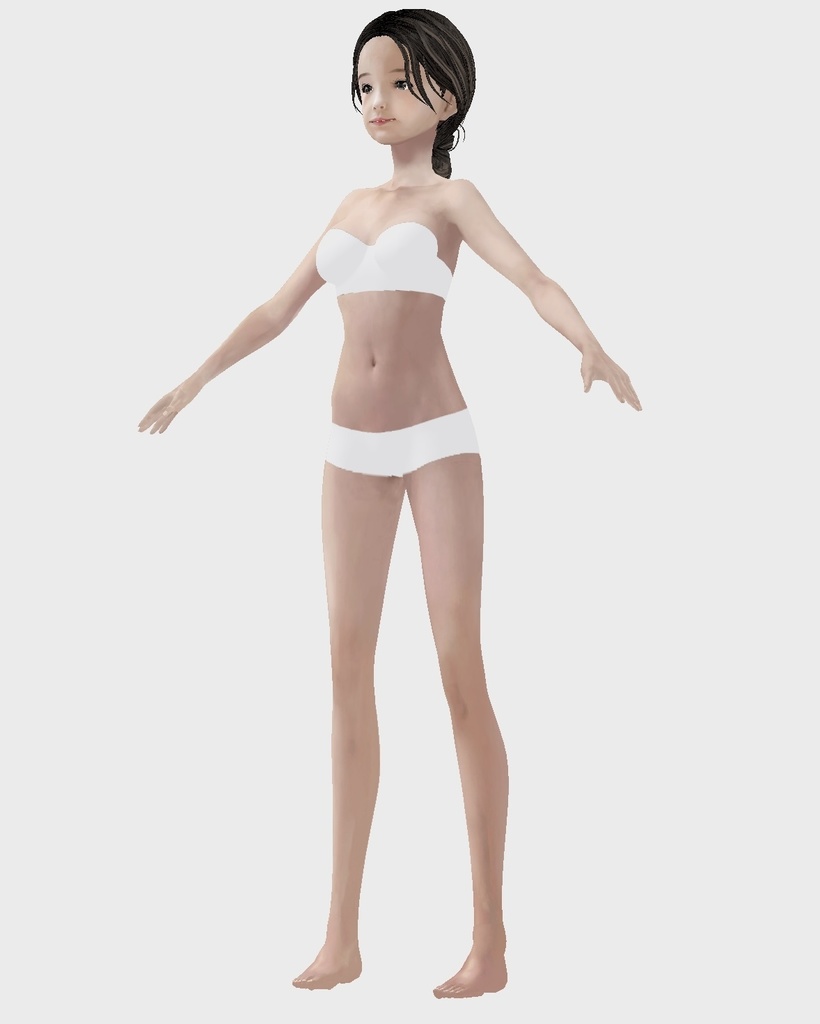 VRoid用 フリー 主張の無い水着 ショーツ 下着