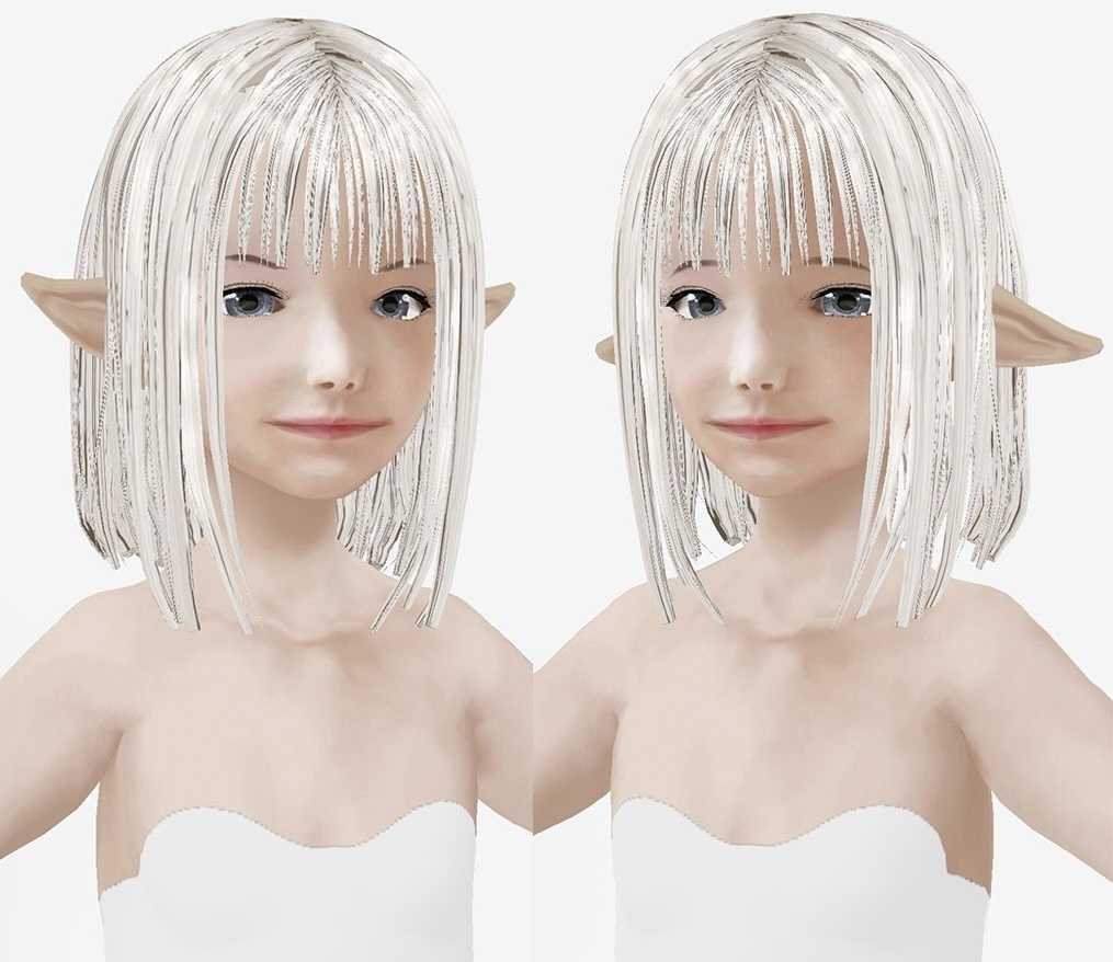 適度なリアル感の着せ替えドール　エルフバージョン　双子　素体　顔・体・髪型セット　各種カスタムアイテム　テクスチャ