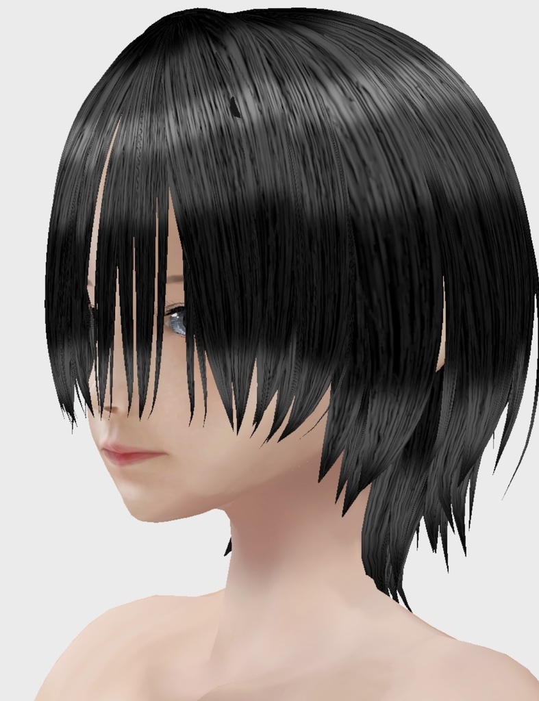 適度なリアル感の着せ替えドール 中性的男性 素体 顔・体・髪型セット 各種カスタムアイテム テクスチャ