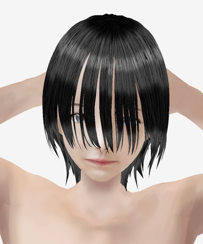 適度なリアル感の着せ替えドール 中性的男性 素体 顔・体・髪型セット 各種カスタムアイテム テクスチャ