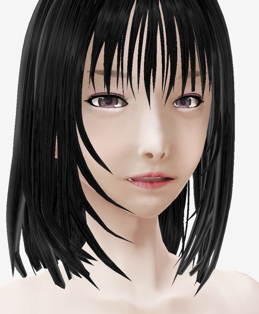 適度なリアル感の着せ替えドール 和風お姉さん 素体 vrm vroid