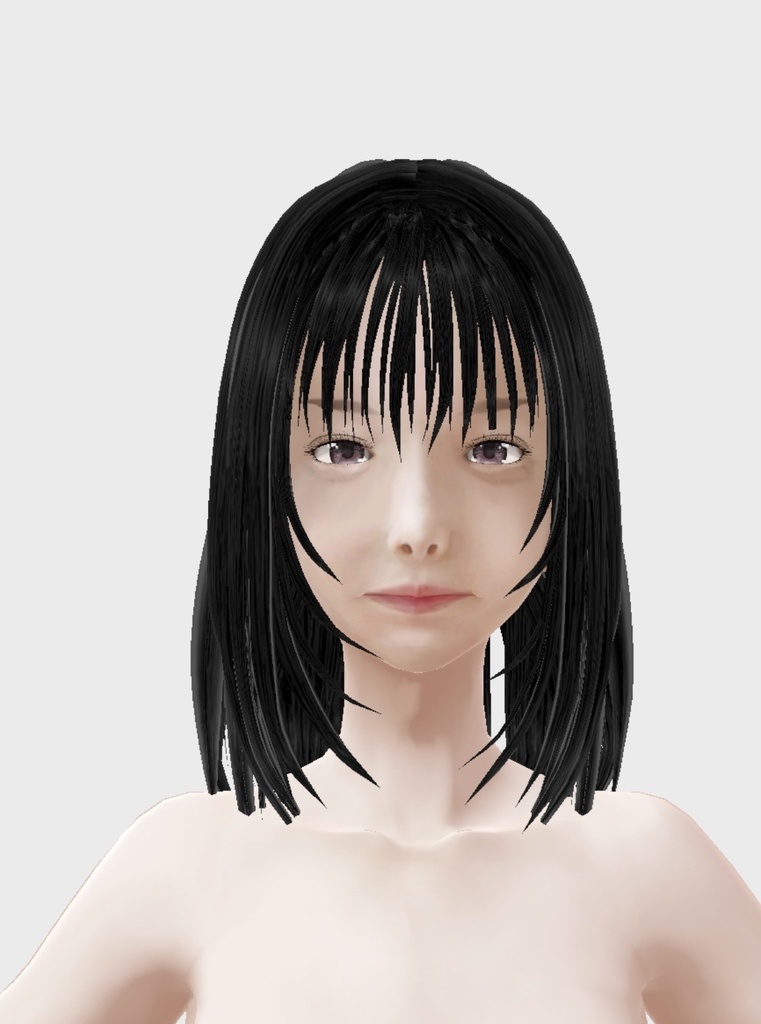 適度なリアル感の着せ替えドール 和風お姉さん 素体 vrm vroid