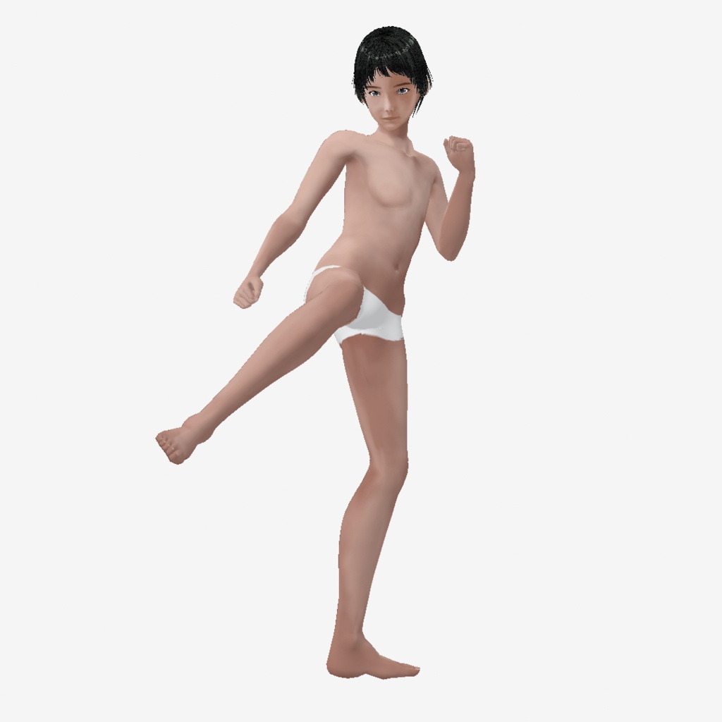 適度なリアル感の着せ替えドール 男性 素体 vroid vrm