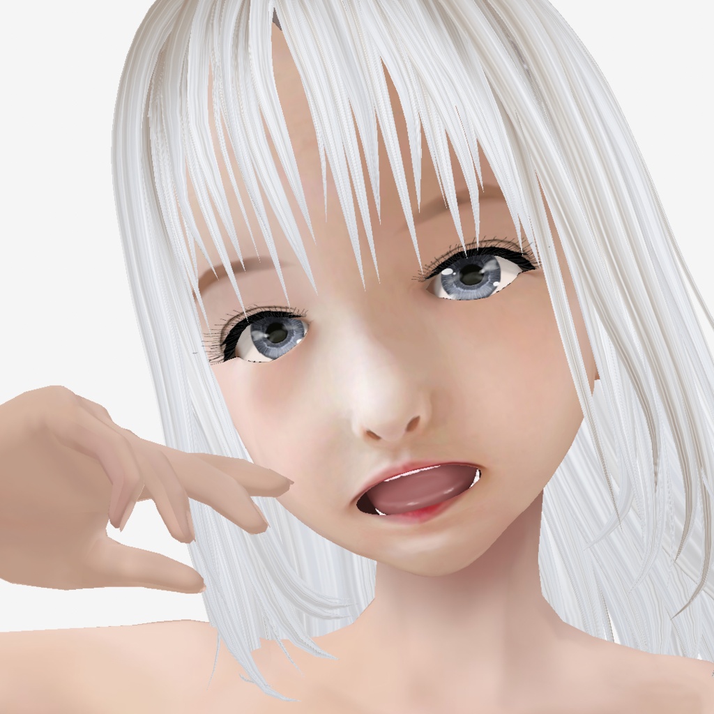 適度なリアル感の着せ替えドール ブロンドの女の子 素体 vroid Vrm
